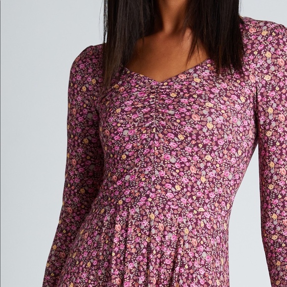 LoveShackFancy Poeta Dress in Cherry Wine Medium NWT - Picture 4 of 12